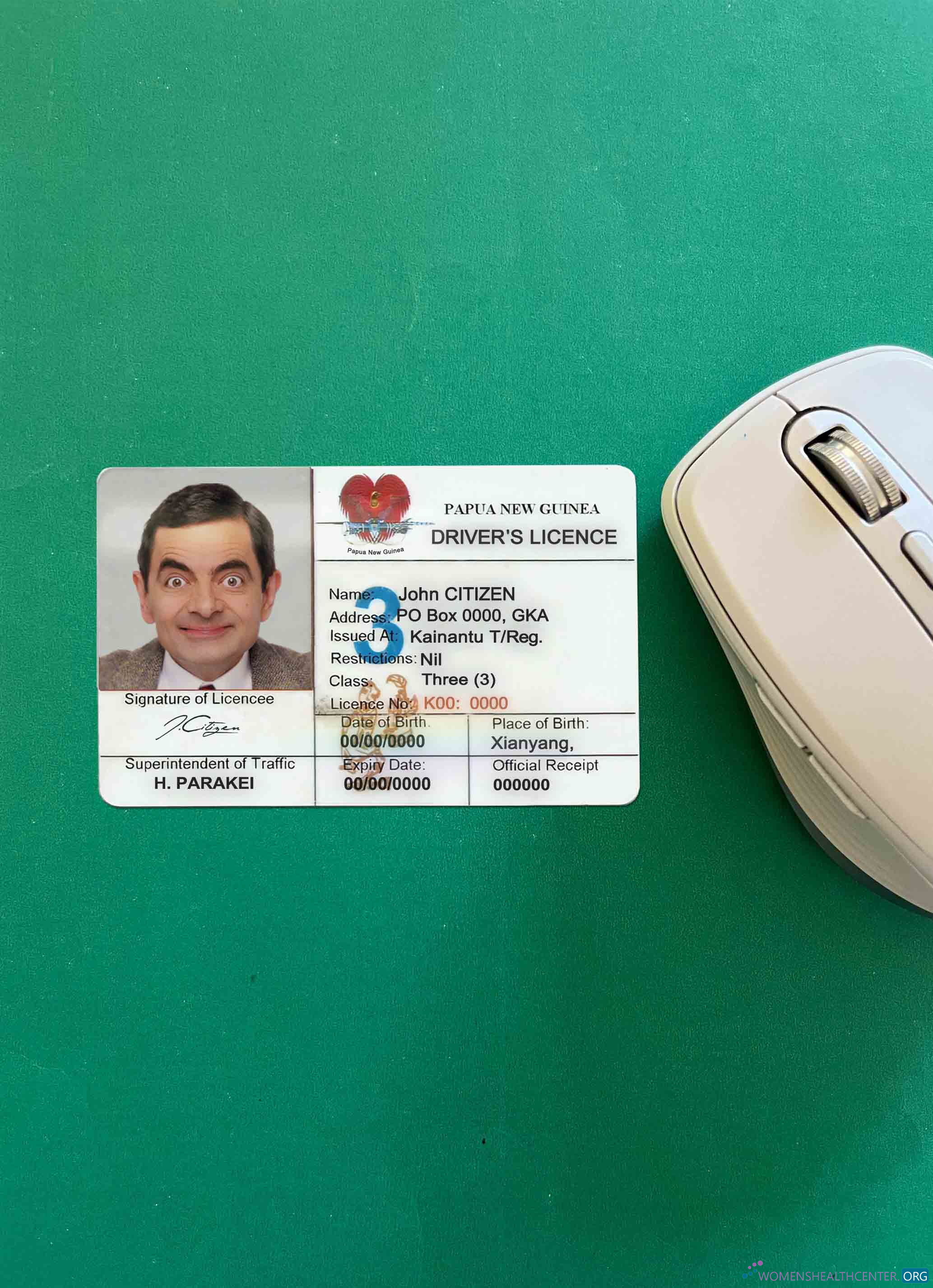 Download Papua New Guinea DL photolook FRONT Photoshop template